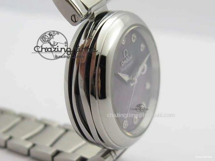 0106 De Ville Lady 34mm SS V6F 1:1 Best Edition Black MOP Dial On SS Bracelet SEIKO NH05A UrbanStyle 8152